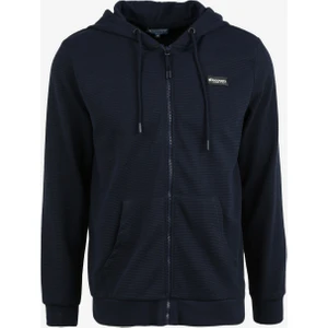 Discovery Expedition Lacivert Erkek Kapüşonlu Sweatmont D3WM-SWT10