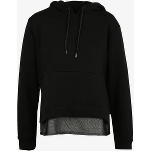 Black On Black Kapüşon Yaka Düz Siyah Kadın Sweatshırt B3WL-SWT33