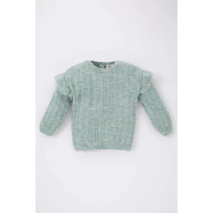 Kız Bebek Regular Fit Bisiklet Yaka Kazak A7043A523WN