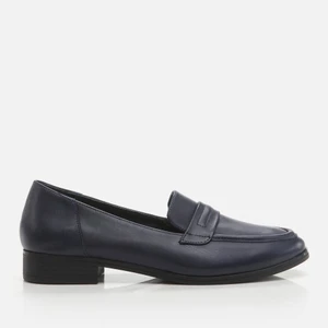 01AYH274640A680 Hakiki Deri Lacivert Kadın Loafer
