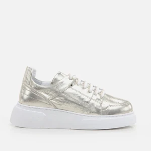 01AYH275850A540 Hakiki Deri Gold Kadın Spor Ayakkabı