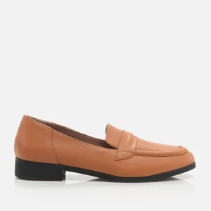 01AYH274640A370 Hakiki Deri Taba Kadın Loafer
