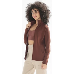 Rowen Dik Yaka Fermuar Detaylı Cepli Örme Sweatshirt 1066