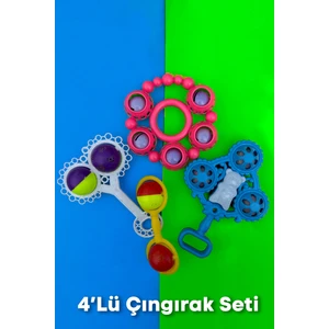 4 Lü Bebek Çıngırak Seti