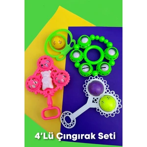 4 Lü Bebek Çıngırak Seti
