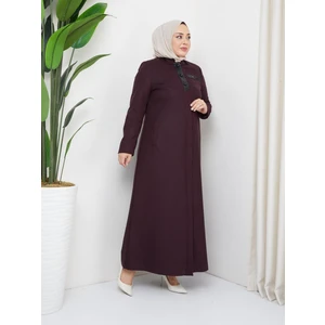 Anne Büyük Beden İnce Kışlık Kaşe Kadın Pardesü 55061