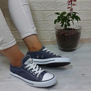 554 Füme Kısa Sneaker Keten Spor Ayakkabı