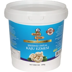AdresS Fındık -  Şekersiz Doğal Kaju Ezmesi 1 Kg