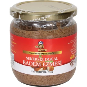 AdresS Fındık -  Şekersiz Doğal Badem Ezmesi 350 g