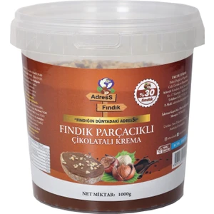 AdresS Fındık - Fındık Parçacıklı Çikolatalı Krema 1 Kg