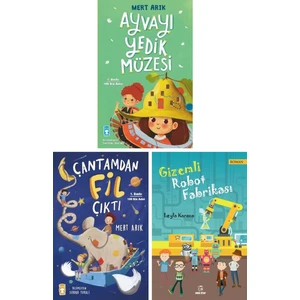 Ayvayı Yedik Müzesi - Çantamdan Fil Çıktı - Gizemli Robot Fabrikası 3 Kitap Set