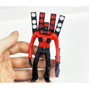 Alc Store Skibidi Toilet - Şibili Tuvalet Boss Titan Speakerman Konuşmacı Adam Animasyon 3D Figür/büst 12 cm