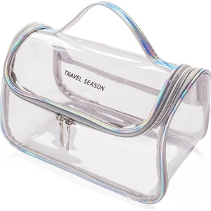 Şeffaf Kozmetik Çantası Kadın Basit Su Geçirmez Büyük (Yurt Dışından)