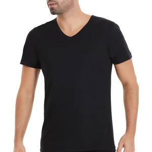 Yıldız Çamaşır Erkek Siyah 3'lü Paket V Yaka Kısa Kol Süper Ince Tshirt