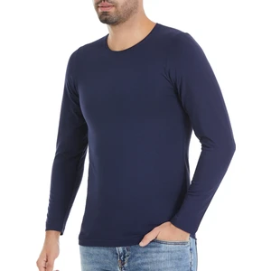 Yıldız Çamaşır Erkek Lacivert 3'lü Paket O Yaka Uzun Kol Modal Tshirt