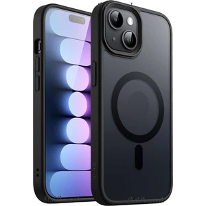 MTK Moveteck Apple iphone 15 Kılıf Mat Magsafe Wireless Şarj Destekli Hassas Butonlu Soft Mat Kenarlı Buzlu Çerçeveli Darbe Korumalı Lansman Kapak