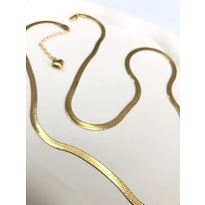 Atelier Deep Italyan Zincir 316 L 60 cm Gold Çelik Kolye