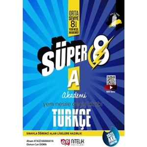 Nitelik Yayınları 8. Sınıf Yeni Nesil Süper Türkçe (A) Soru Kitabı
