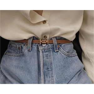 Gold Tokalı Ince Kemer, Pantolon Kemeri, Gömlek Kemeri, Ceket Kemeri