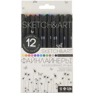 Bruno Visconti "sketch&art" 0,36MM Ince Uç Kalem 12 Renk