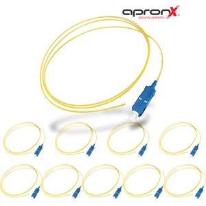 10 Adet Sc Sx Sm 9/125 Pigtail Fiber Optik Kablo (1 Metre)