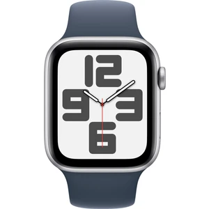 Watch SE 2.Nesil (2023) GPS 44mm Silver Aluminium Case with Storm Blue Sport Band - S/M