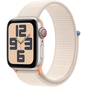 Watch SE 2.Nesil (2023) GPS + Cellular 40mm Starlight Aluminium Case with Starlight Sport Loop