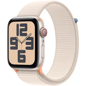 Watch SE GPS + Cellular 44mm Yıldız Işığı Alüminyum Kasa ve Yıldız Işığı Spor Loop