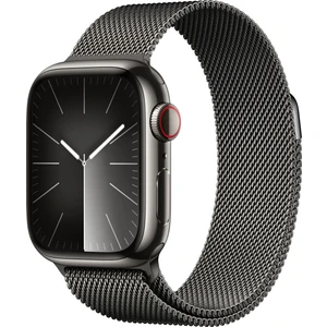 Watch Seri 9 Gps + Cellular 41MM Graphite Paslanmaz Çelik Kasa ve Graphite Milanese Loop MRJA3TU/A
