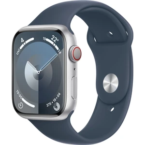 Watch Seri 9 Gps + Cellular 45MM Gümüş Rengi Alüminyum Kasa Spor Kordon - M/l MRMH3TU/A