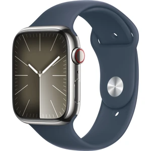 Watch Seri 9 Gps + Cellular 45MM Gümüş Rengi Paslanmaz Çelik Kasa Spor Kordon - S/m MRMN3TU/A
