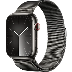 Watch Seri 9 Gps + Cellular 45MM Graphite Paslanmaz Çelik Kasa Graphite Milanese Loop MRMX3TU/A