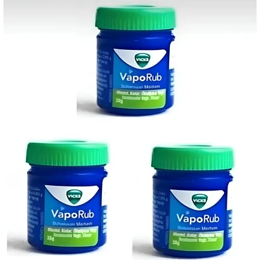 Vicks Vapo Rub Mentollü Merhem 3' lü