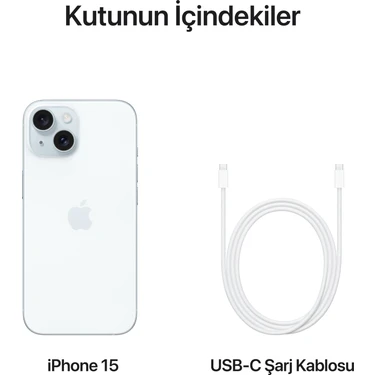 Apple iPhone 15 128 GB Mavi Fiyatı - Taksit Seçenekleri