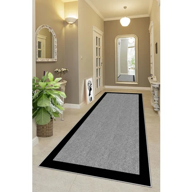 West Home Makinede Yıkanabilir Kaymaz Taban Leke Tutmaz Modernkesme Yolluk Mutfak Yolluk Halı