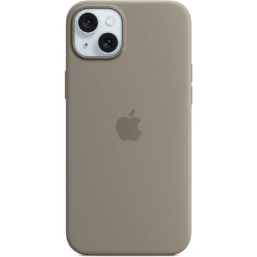 iPhone 15 Plus Magsafe Silikon Kılıf - Kil Rengi