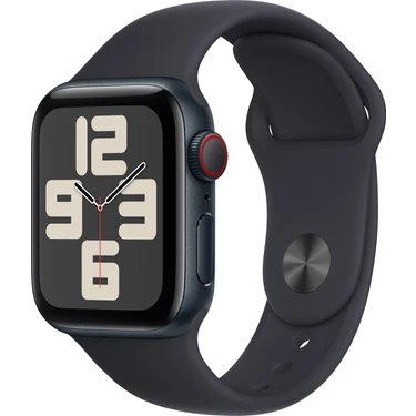 Apple Watch SE GPS + Cellular, 40 mm Gece Yarısı Alüminyum Kasa ve Gece Yarısı