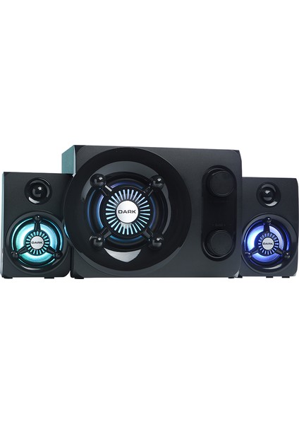 SP-212 Total 25W Rms 7 Farklı Renk Titreşimli LED 2+1 Multimedya Speaker (DK-AC-SP212)