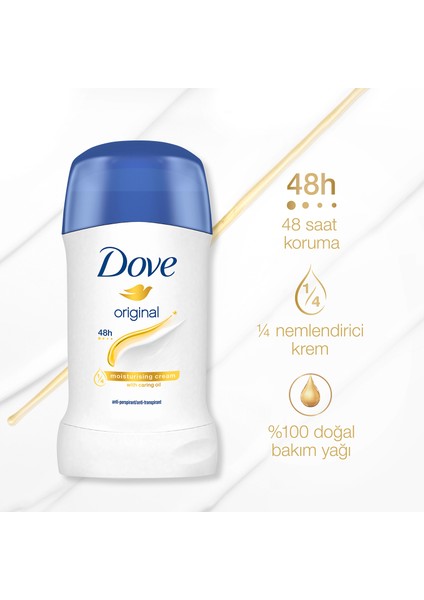 Kadın Stick Deodorant Original 1/4 Nemlendirici Krem Etkili 40 g