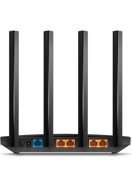 TP-Link Archer A6, AC1200 Mbps, MU-MIMO, 4 Gigabit LAN Bağlantı Noktası, Beamforming, WPA3, Access Point Modu, Ebeveyn Denetimleri, Dual-Band Wi-Fi 5 Router