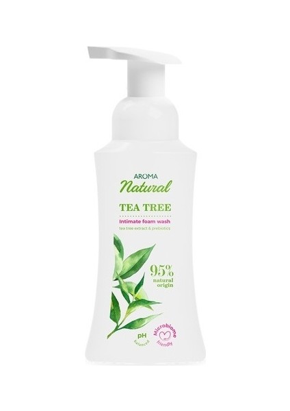 Samimi Bölge Yıkama Köpügü Aroma Natural Çay Ağacı 300 ml