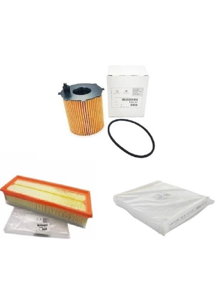 Peugeot Partner 1.6 Hdi (2005-2008) Filtre Bakım Seti Orijinal Psa 3lü