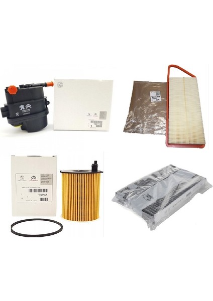 Peugeot 307 1.4 Hdi Filtre Bakım Seti Orijinal Psa