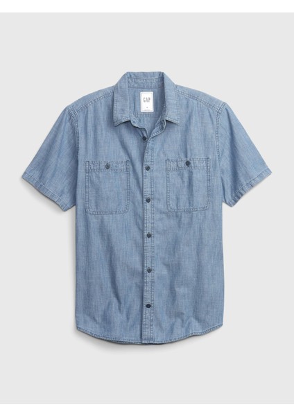 Chambray Denim Washwell™ Gömlek