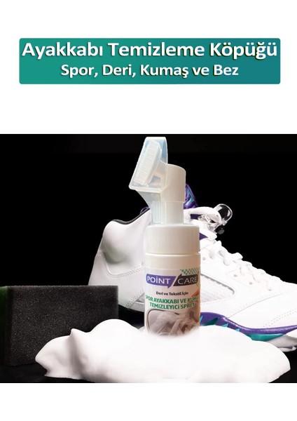 Spor Ayakkabı Deri ve Kumaş Temizleme Köpüğü 150 ml