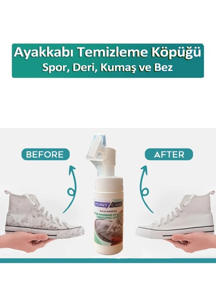 Spor Ayakkabı Deri ve Kumaş Temizleme Köpüğü 150 ml