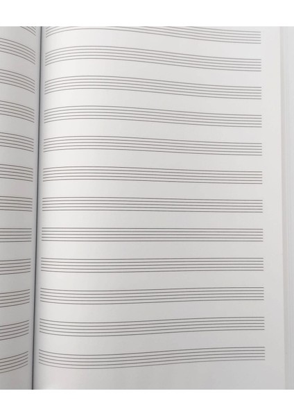 Ciltli Müzik Defteri - Nota Defteri (siyah) 55 Yaprak - 110 Sayfa