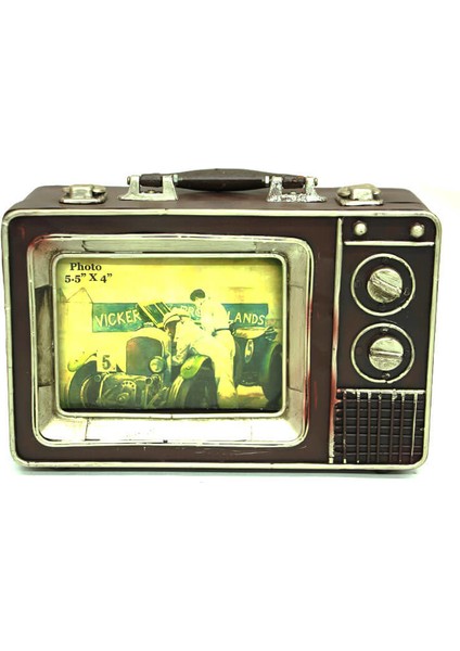 Dekoratif Metal Televizyon Bavul