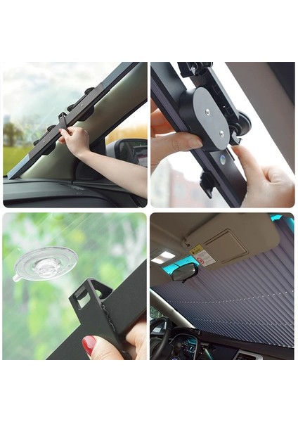 Katlanabilir Araba Öncam Yansıtıcı Güneşlik modelleri