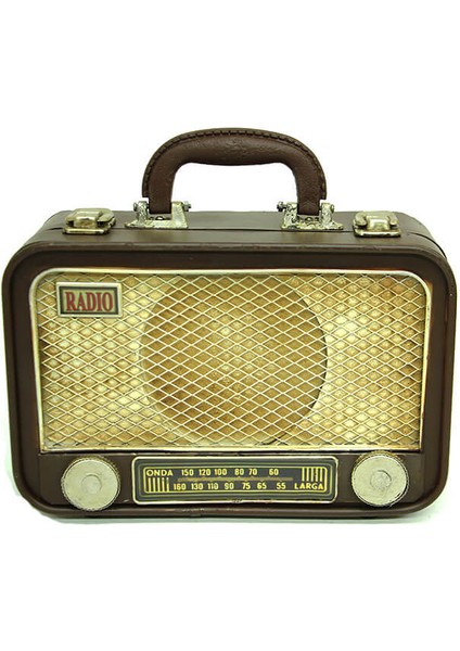 Dekoratif Metal Radyo Bavul